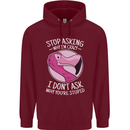 Crazy Stupid Funny Sarcastic Slogan Sarcasm Mens 80% Cotton Hoodie Maroon