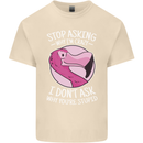 Crazy Stupid Funny Sarcastic Slogan Sarcasm Mens Cotton T-Shirt Tee Top Natural