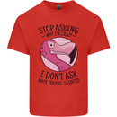 Crazy Stupid Funny Sarcastic Slogan Sarcasm Mens Cotton T-Shirt Tee Top Red