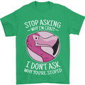 Crazy Stupid Funny Sarcastic Slogan Sarcasm Mens T-Shirt Cotton Gildan Irish Green