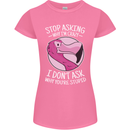 Crazy Stupid Funny Sarcastic Slogan Sarcasm Womens Petite Cut T-Shirt Azalea