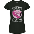 Crazy Stupid Funny Sarcastic Slogan Sarcasm Womens Petite Cut T-Shirt Black