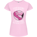 Crazy Stupid Funny Sarcastic Slogan Sarcasm Womens Petite Cut T-Shirt Light Pink