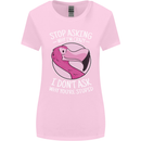 Crazy Stupid Funny Sarcastic Slogan Sarcasm Womens Wider Cut T-Shirt Light Pink