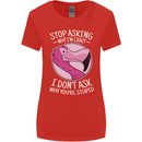 Crazy Stupid Funny Sarcastic Slogan Sarcasm Womens Wider Cut T-Shirt Red