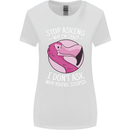 Crazy Stupid Funny Sarcastic Slogan Sarcasm Womens Wider Cut T-Shirt White