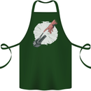 Creation Biker Motorbike Motorcycle Funny Cotton Apron 100% Organic Forest Green