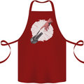 Creation Biker Motorbike Motorcycle Funny Cotton Apron 100% Organic Maroon