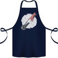 Creation Biker Motorbike Motorcycle Funny Cotton Apron 100% Organic Navy Blue