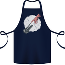 Creation Biker Motorbike Motorcycle Funny Cotton Apron 100% Organic Navy Blue