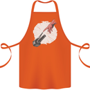 Creation Biker Motorbike Motorcycle Funny Cotton Apron 100% Organic Orange