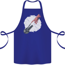 Creation Biker Motorbike Motorcycle Funny Cotton Apron 100% Organic Royal Blue