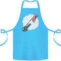 Creation Biker Motorbike Motorcycle Funny Cotton Apron 100% Organic Turquoise