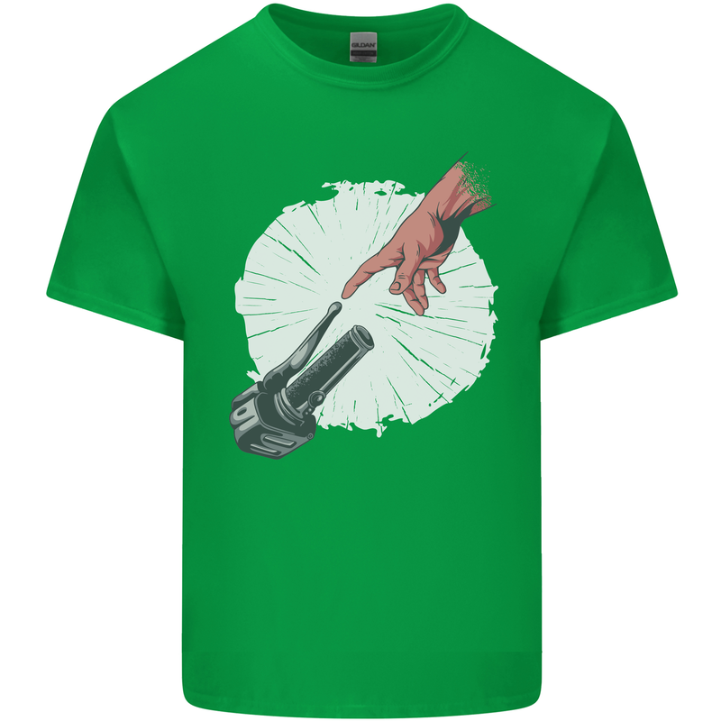 Creation Biker Motorbike Motorcycle Funny Kids T-Shirt Childrens Irish Green