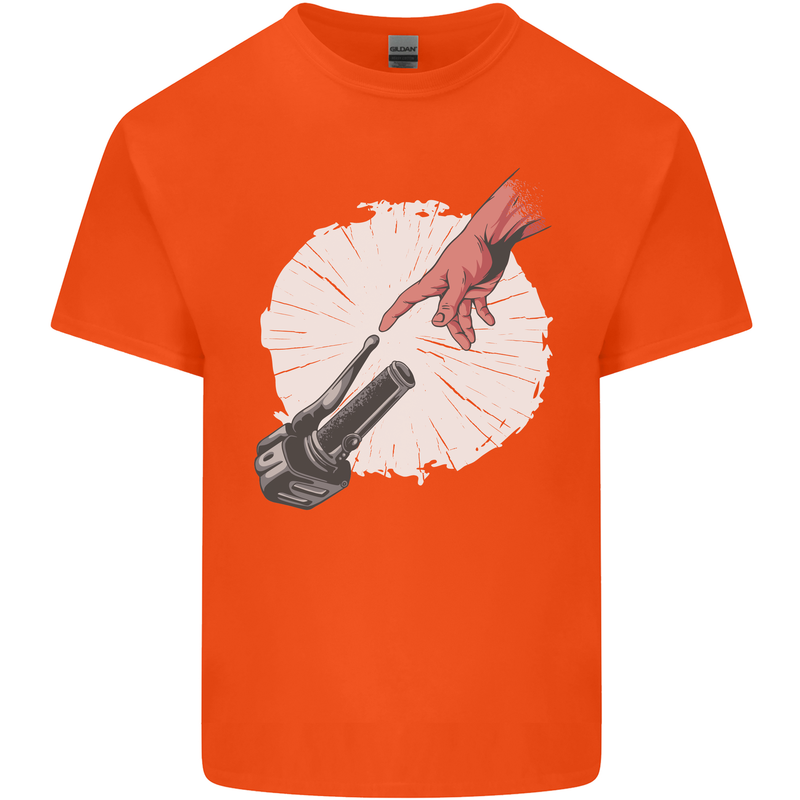 Creation Biker Motorbike Motorcycle Funny Kids T-Shirt Childrens Orange