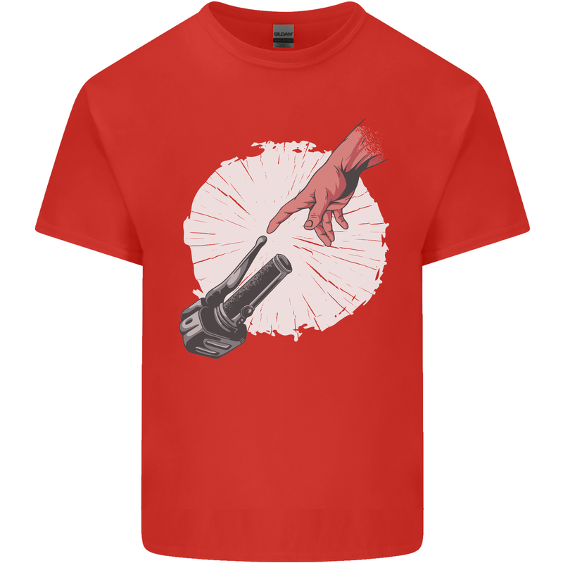 Creation Biker Motorbike Motorcycle Funny Kids T-Shirt Childrens Red