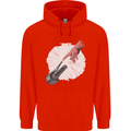 Creation Biker Motorbike Motorcycle Funny Mens 80% Cotton Hoodie Bright Red