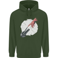 Creation Biker Motorbike Motorcycle Funny Mens 80% Cotton Hoodie Forest Green