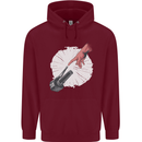 Creation Biker Motorbike Motorcycle Funny Mens 80% Cotton Hoodie Maroon