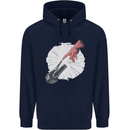 Creation Biker Motorbike Motorcycle Funny Mens 80% Cotton Hoodie Navy Blue