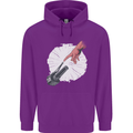 Creation Biker Motorbike Motorcycle Funny Mens 80% Cotton Hoodie Purple