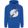 Creation Biker Motorbike Motorcycle Funny Mens 80% Cotton Hoodie Royal Blue