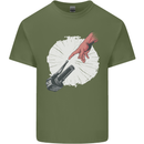 Creation Biker Motorbike Motorcycle Funny Mens Cotton T-Shirt Tee Top Military Green