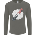 Creation Biker Motorbike Motorcycle Funny Mens Long Sleeve T-Shirt Charcoal