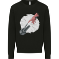 Creation Biker Motorbike Motorcycle Funny Mens Sweatshirt Jumper Black