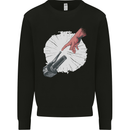 Creation Biker Motorbike Motorcycle Funny Mens Sweatshirt Jumper Black