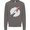 Creation Biker Motorbike Motorcycle Funny Mens Sweatshirt Jumper Charcoal