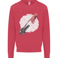 Creation Biker Motorbike Motorcycle Funny Mens Sweatshirt Jumper Heliconia