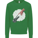 Creation Biker Motorbike Motorcycle Funny Mens Sweatshirt Jumper Irish Green