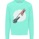 Creation Biker Motorbike Motorcycle Funny Mens Sweatshirt Jumper Peppermint