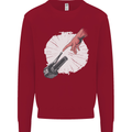 Creation Biker Motorbike Motorcycle Funny Mens Sweatshirt Jumper Red