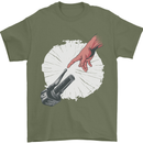 Creation Biker Motorbike Motorcycle Funny Mens T-Shirt 100% Cotton Military Green