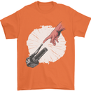 Creation Biker Motorbike Motorcycle Funny Mens T-Shirt 100% Cotton Orange