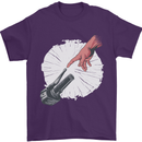 Creation Biker Motorbike Motorcycle Funny Mens T-Shirt 100% Cotton Purple