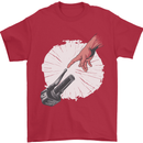 Creation Biker Motorbike Motorcycle Funny Mens T-Shirt 100% Cotton Red