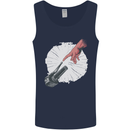 Creation Biker Motorbike Motorcycle Funny Mens Vest Tank Top Navy Blue