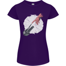 Creation Biker Motorbike Motorcycle Funny Womens Petite Cut T-Shirt Purple