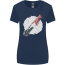 Creation Biker Motorbike Motorcycle Funny Womens Wider Cut T-Shirt Navy Blue