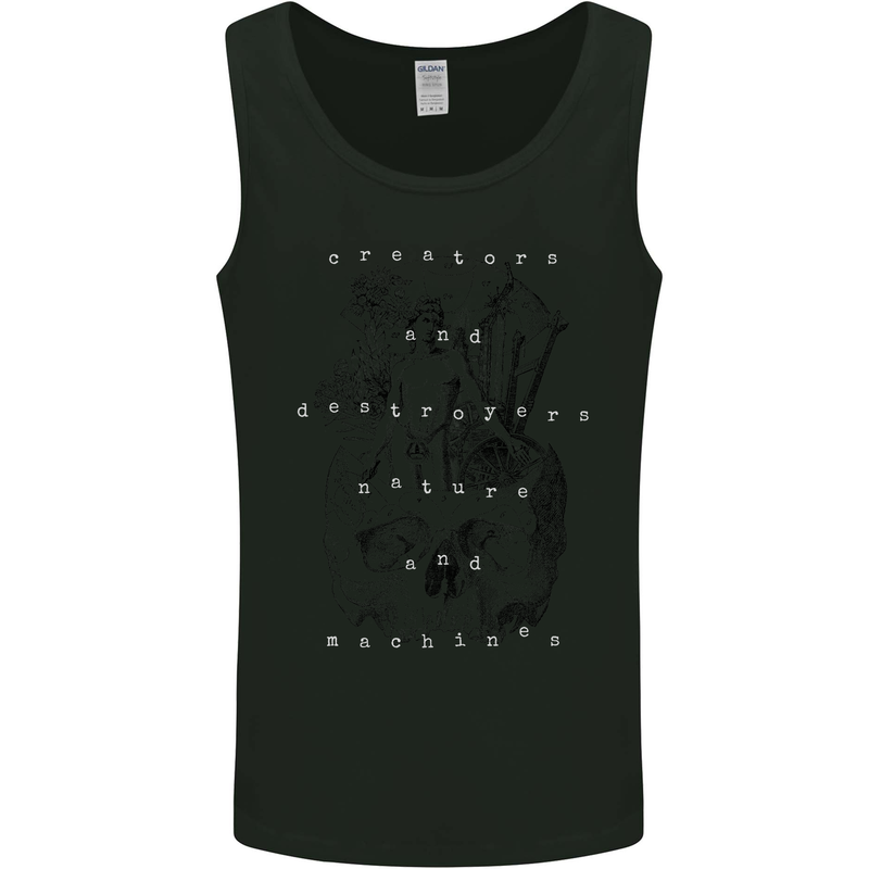 Creators Destroyers Obscure Makabra, Skull Mens Vest Tank Top Black