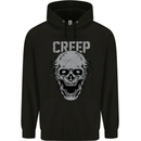 Creep Human Skull Gothic Rock Music Metal Childrens Kids Hoodie Black