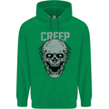 Creep Human Skull Gothic Rock Music Metal Childrens Kids Hoodie Irish Green