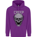 Creep Human Skull Gothic Rock Music Metal Childrens Kids Hoodie Purple