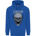 Creep Human Skull Gothic Rock Music Metal Childrens Kids Hoodie Royal Blue