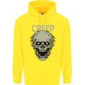 Creep Human Skull Gothic Rock Music Metal Childrens Kids Hoodie Yellow