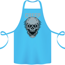 Creep Human Skull Gothic Rock Music Metal Cotton Apron 100% Organic Turquoise
