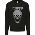 Creep Human Skull Gothic Rock Music Metal Kids Sweatshirt Jumper Black